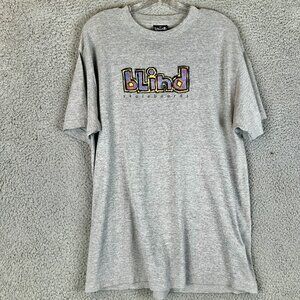 Vintage 90s Blind Skateboards Logo T Shirt Size Large